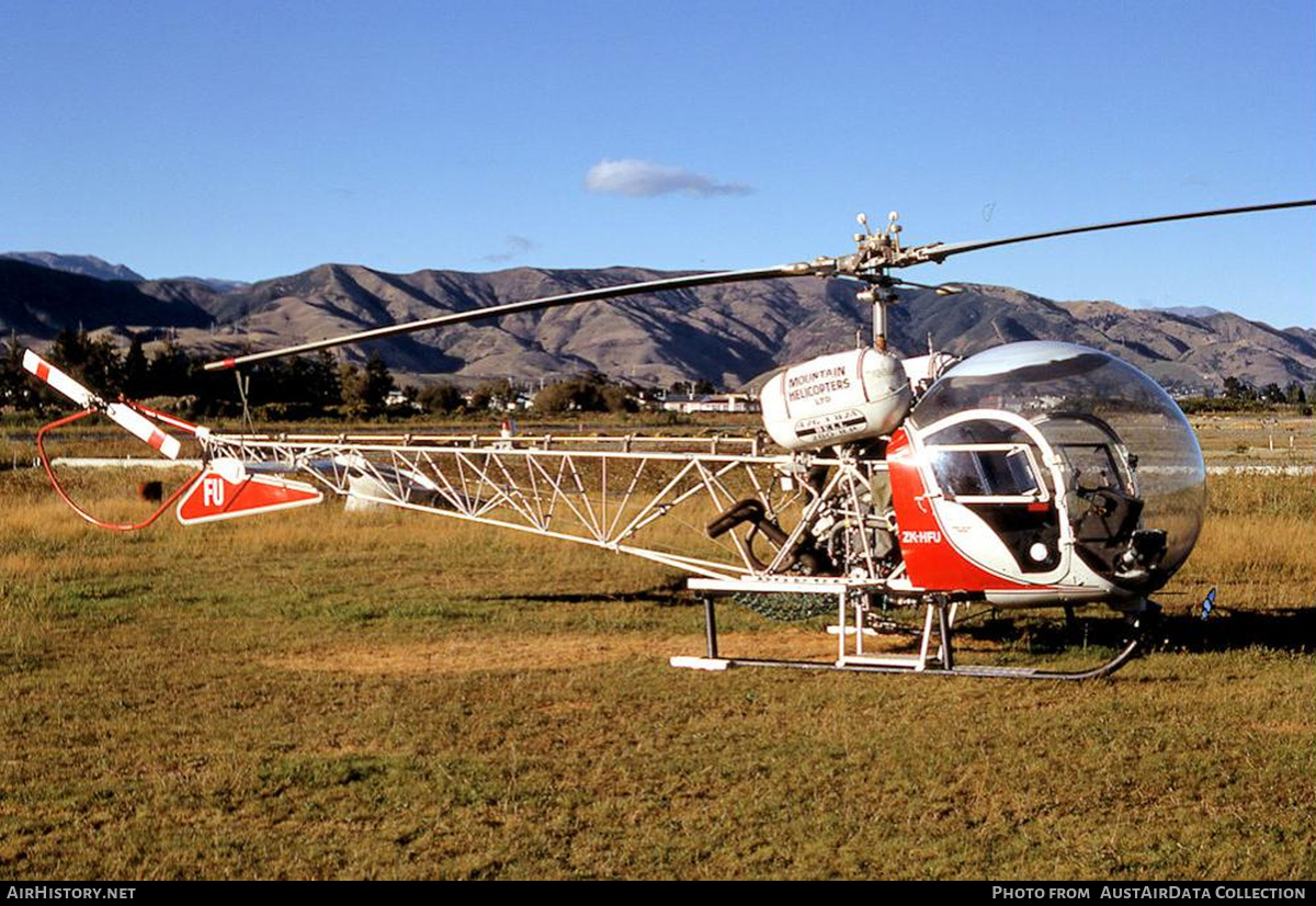 Aircraft Photo of ZK-HFU / FU | Bell 47G-3B-2A | Mountain Helicopters | AirHistory.net #740148
