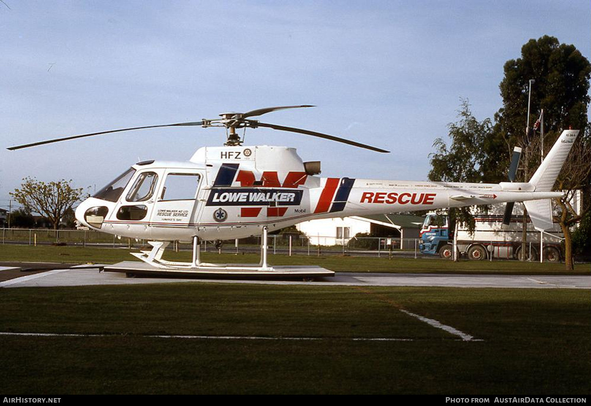 Aircraft Photo of ZK-HFZ / HFZ | Aerospatiale AS-350B Squirrel | Lowe Walker Rescue Service | AirHistory.net #740153