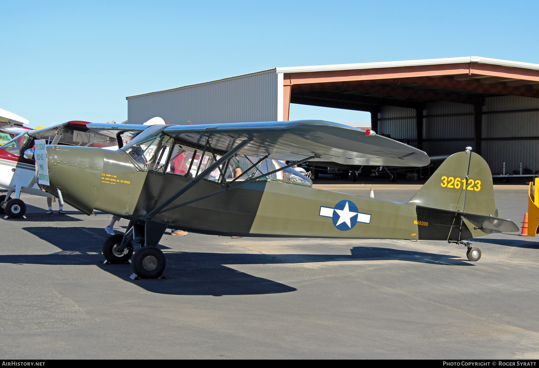 Aircraft Photo of N49200 / 326123 | Taylorcraft DCO-65 | USA - Army | AirHistory.net #740246