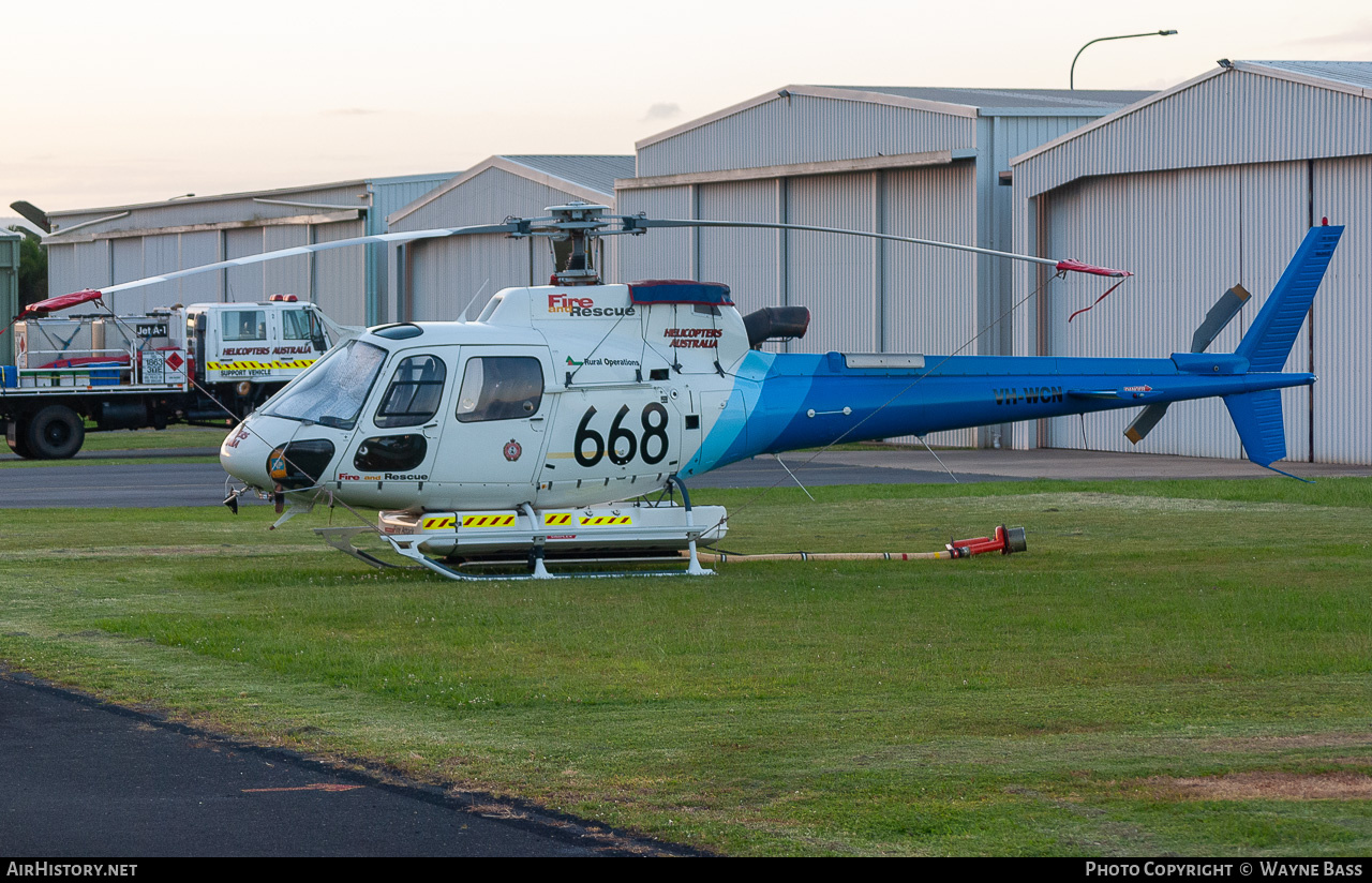 Aircraft Photo of VH-WCN | Eurocopter AS-350B3 Squirrel | Rural Fire Service | AirHistory.net #740262