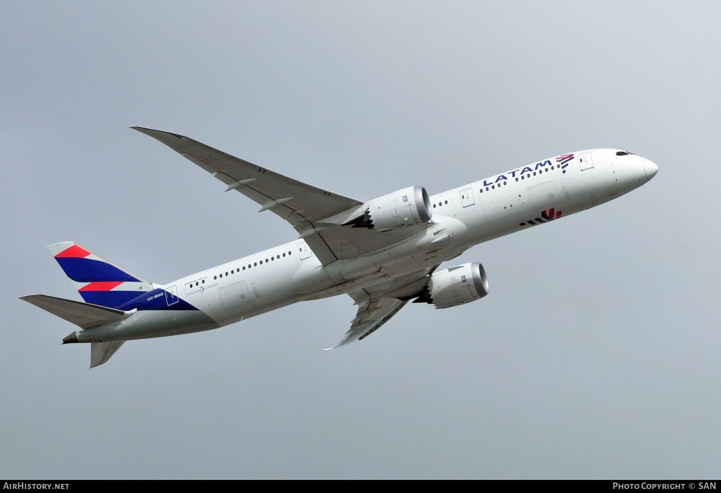 Aircraft Photo of CC-BGG | Boeing 787-9 Dreamliner | LATAM Airlines | AirHistory.net #740264