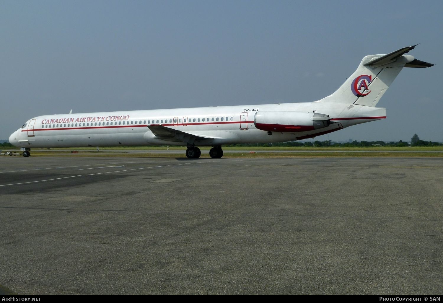 Aircraft Photo of TN-AJT | McDonnell Douglas MD-83 (DC-9-83) | Canadian Airways Congo | AirHistory.net #740300