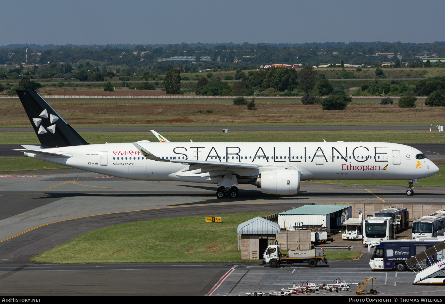 Aircraft Photo of ET-AYN | Airbus A350-941 | Ethiopian Airlines | AirHistory.net #740314