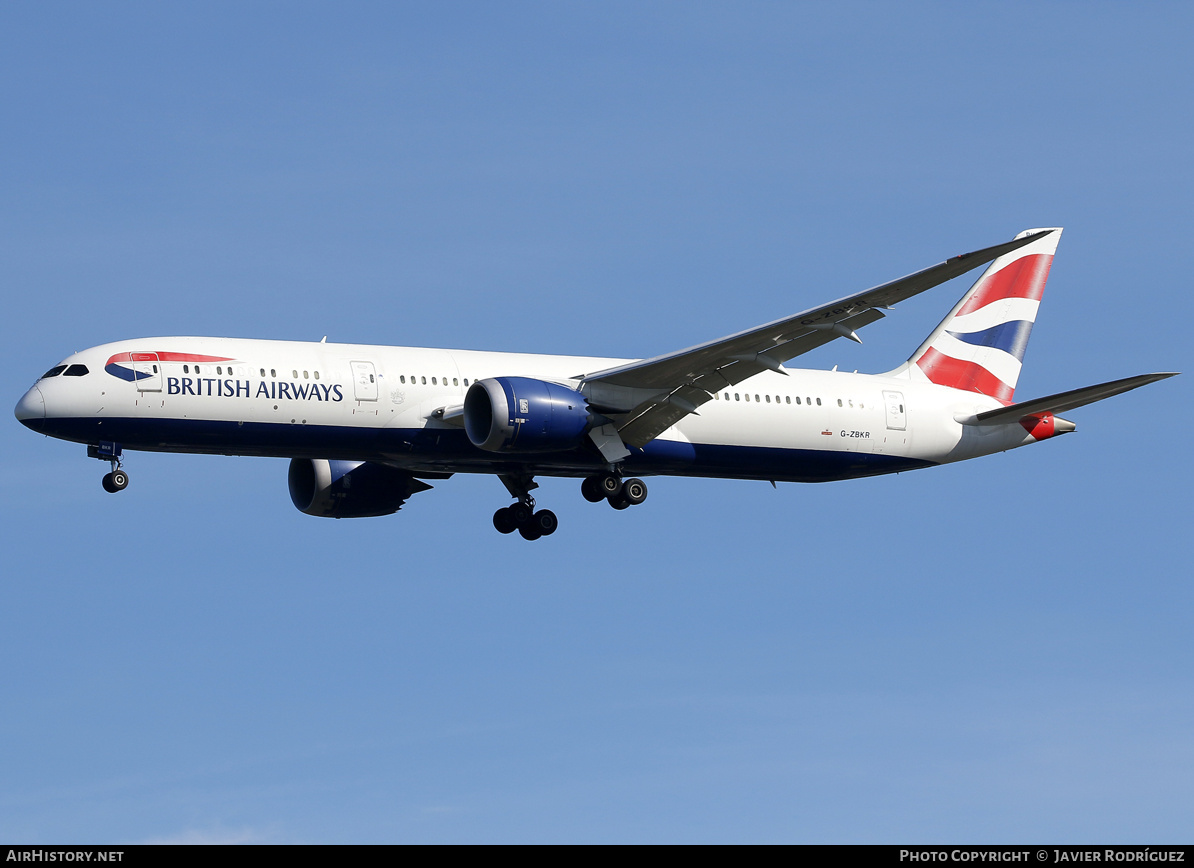 Aircraft Photo of G-ZBKR | Boeing 787-9 Dreamliner | British Airways | AirHistory.net #740327