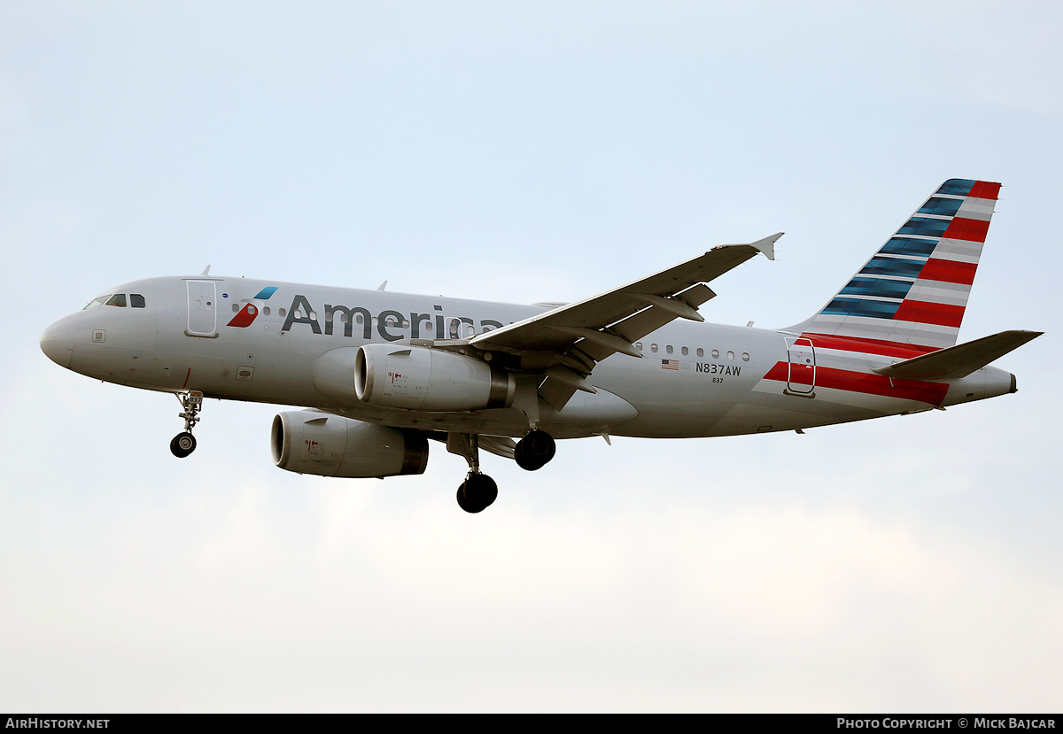Aircraft Photo of N837AW | Airbus A319-132 | American Airlines | AirHistory.net #740345