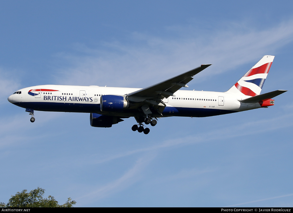 Aircraft Photo of G-VIIF | Boeing 777-236/ER | British Airways | AirHistory.net #740356