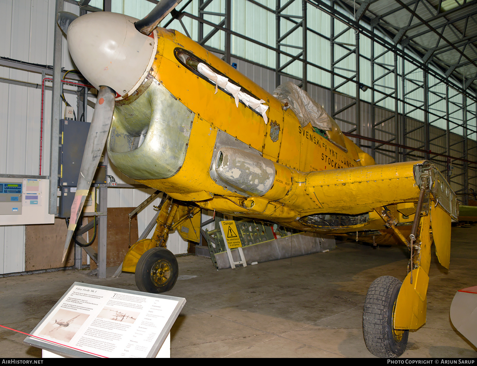 Aircraft Photo of G-CGYD / SE-BRG | Fairey Firefly TT1 | Svensk Flygtjänst | AirHistory.net #740360