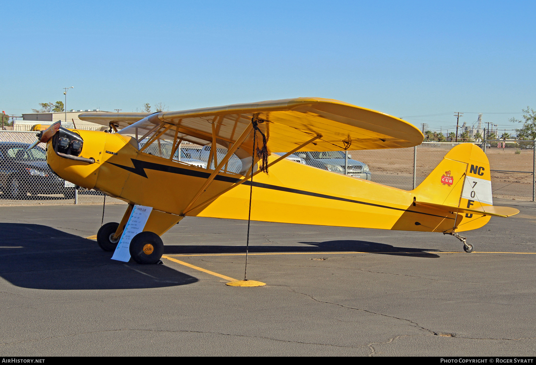 Aircraft Photo of N70FD | Piper J-3C-65 Cub | AirHistory.net #740501