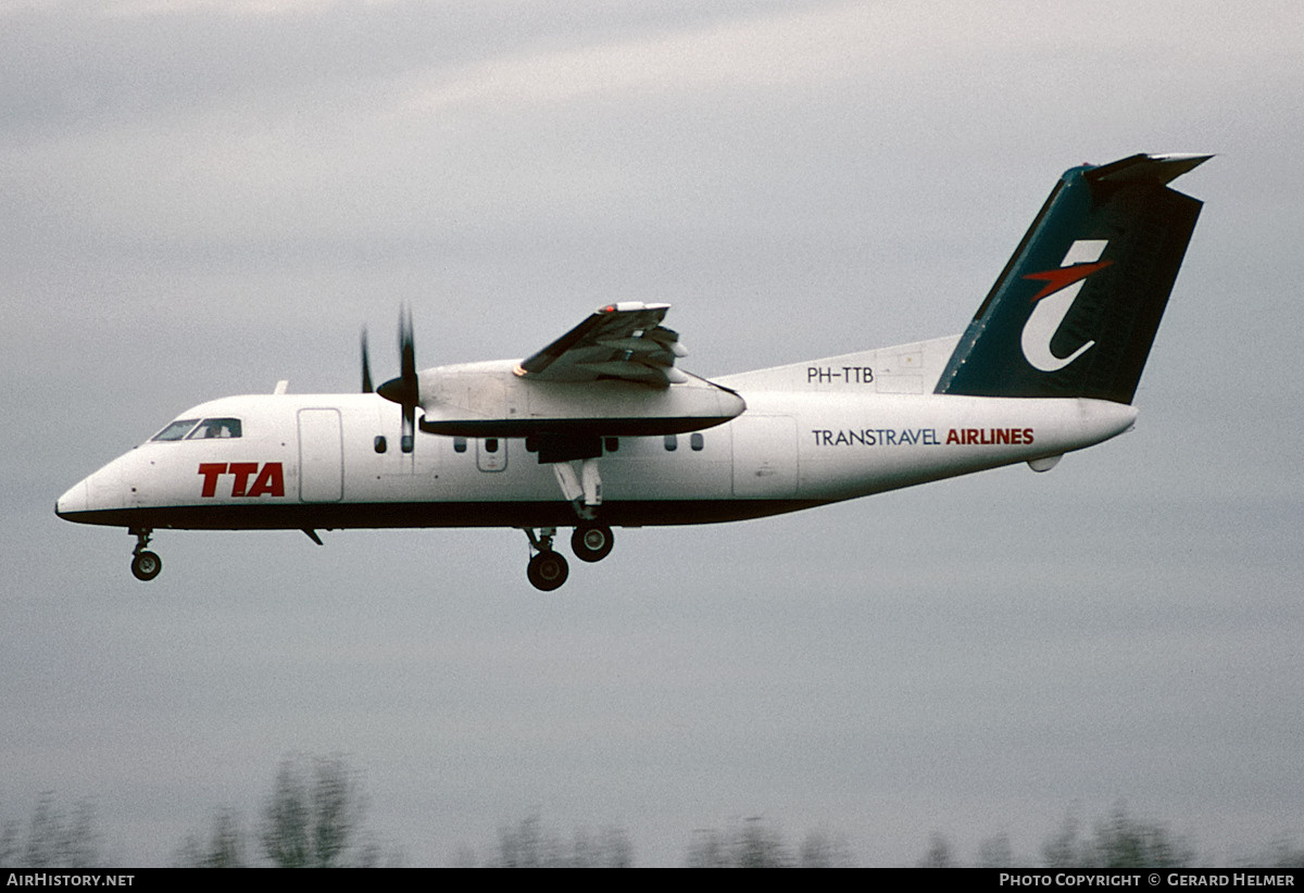 Aircraft Photo of PH-TTB | De Havilland Canada DHC-8-102 Dash 8 | TransTravel Airlines - TTA | AirHistory.net #740556