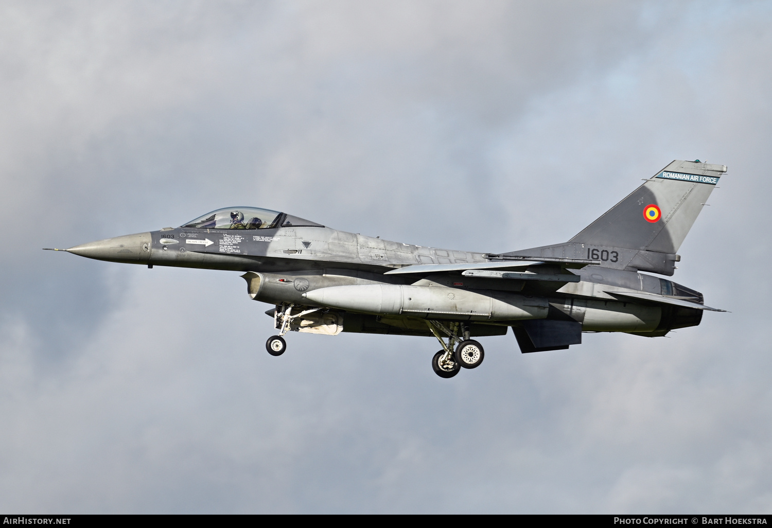 Aircraft Photo of 1603 | General Dynamics F-16AM Fighting Falcon | Romania - Air Force | AirHistory.net #740562