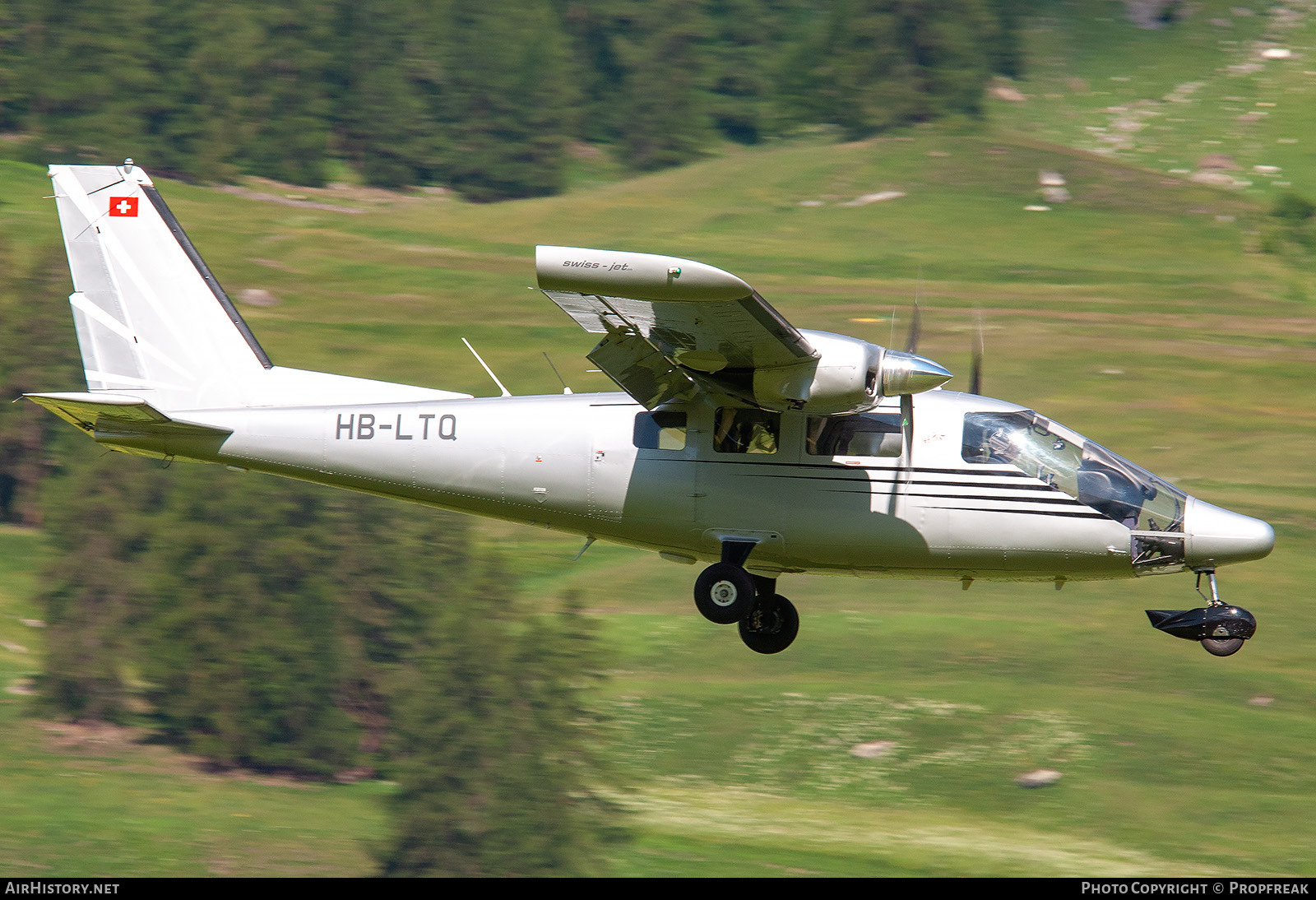 Aircraft Photo of HB-LTQ | Partenavia P-68TC Observer | Swiss Jet | AirHistory.net #740575