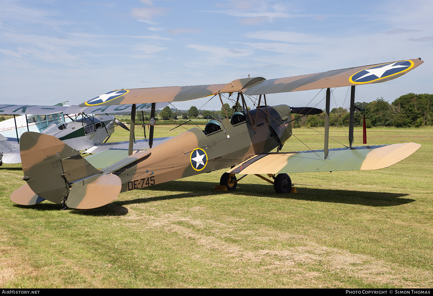Aircraft Photo of G-BTOG / DE-745 | De Havilland D.H. 82A Tiger Moth | USA - Air Force | AirHistory.net #740727