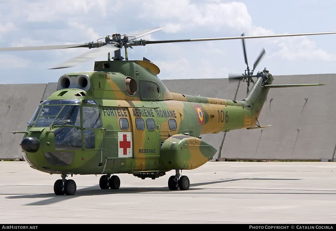 Aircraft Photo of 106 | Aerospatiale IAR-330M Puma | Romania - Air Force | AirHistory.net #740759