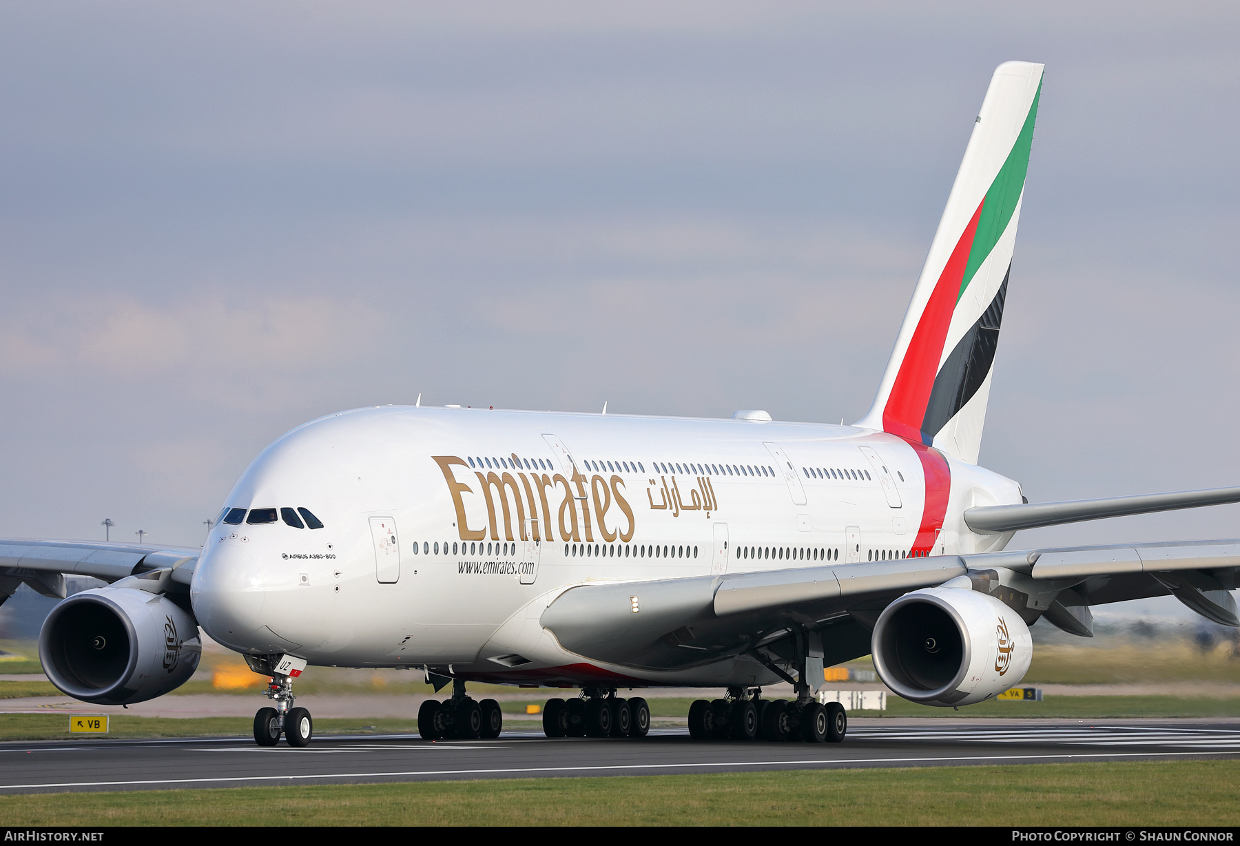 Aircraft Photo of A6-EUZ | Airbus A380-842 | Emirates | AirHistory.net #740786