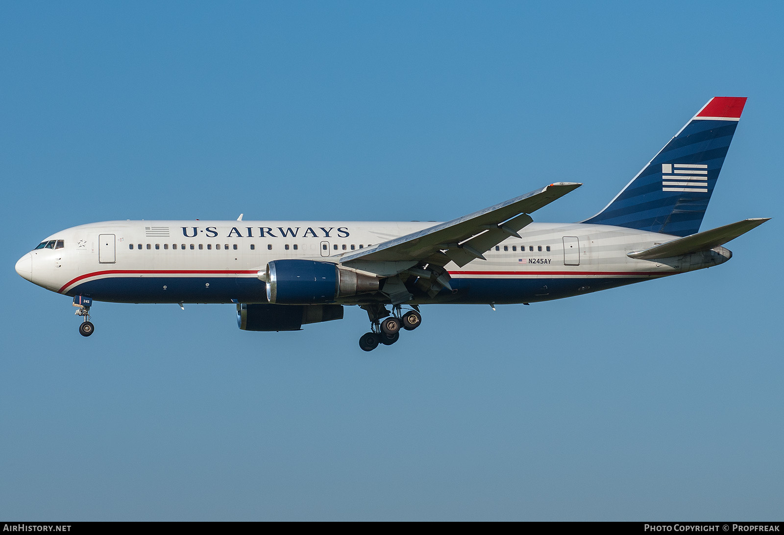 Aircraft Photo of N245AY | Boeing 767-201/ER | US Airways | AirHistory.net #740807