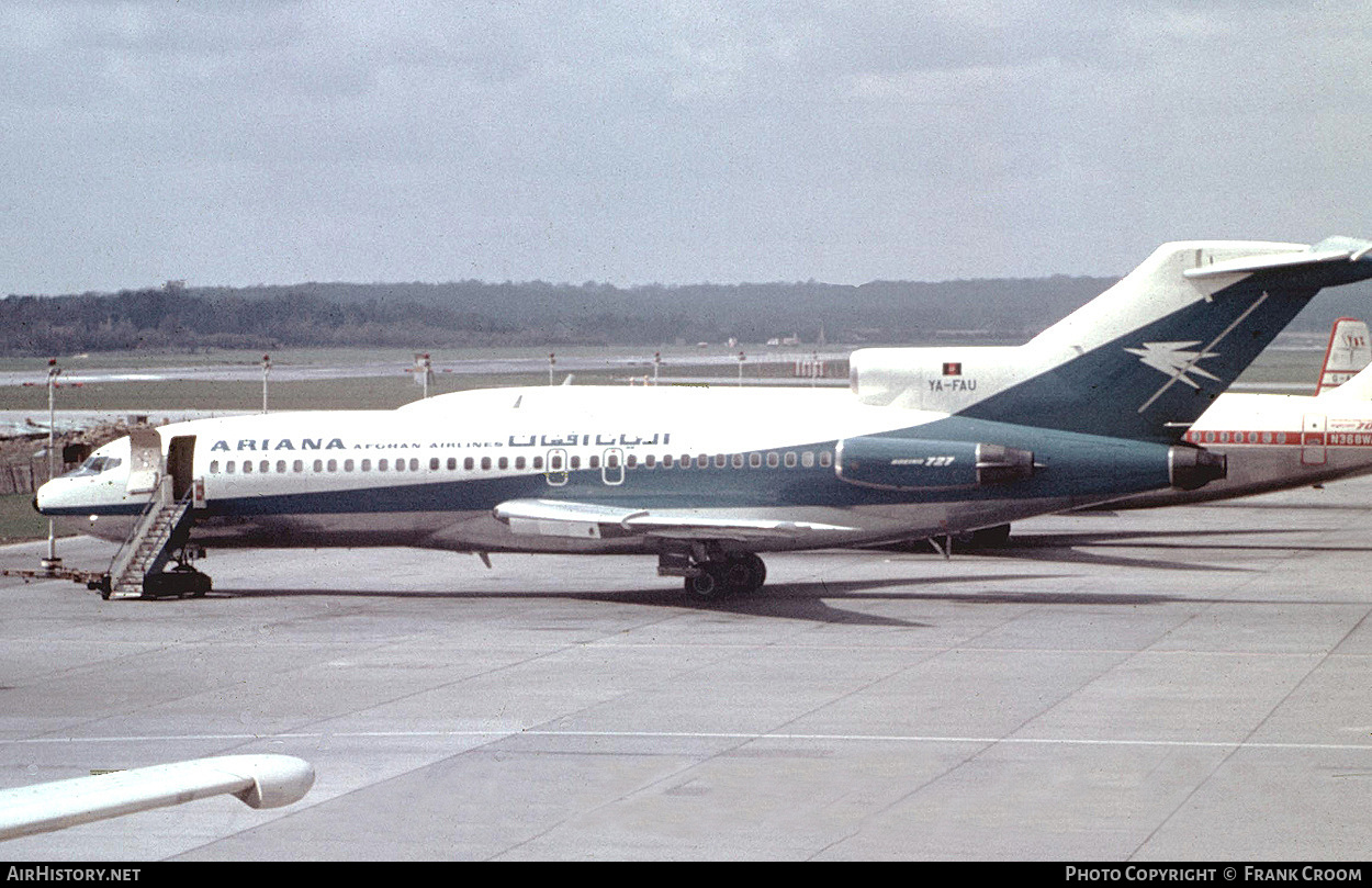 Aircraft Photo of YA-FAU | Boeing 727-113C | Ariana Afghan Airlines | AirHistory.net #740900