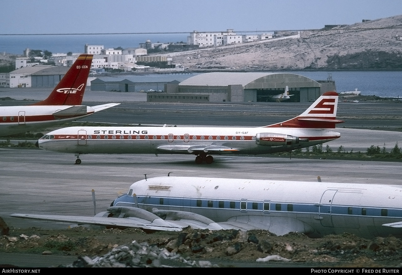 Aircraft Photo of OY-SAF | Aerospatiale SE-210 Caravelle 12 | Sterling Airways | AirHistory.net #740915
