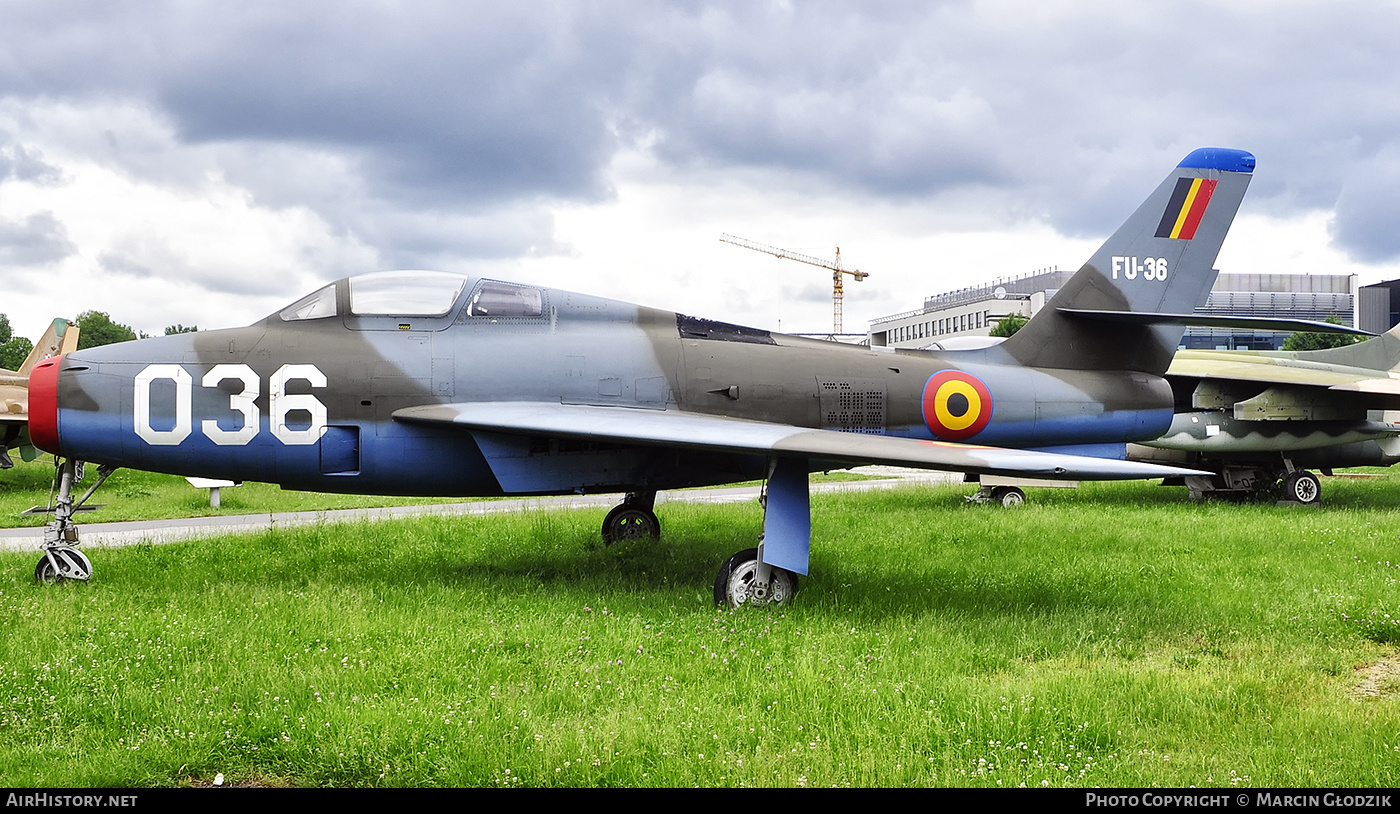 Aircraft Photo of FU-36 | Republic F-84F Thunderstreak | Belgium - Air Force | AirHistory.net #741045