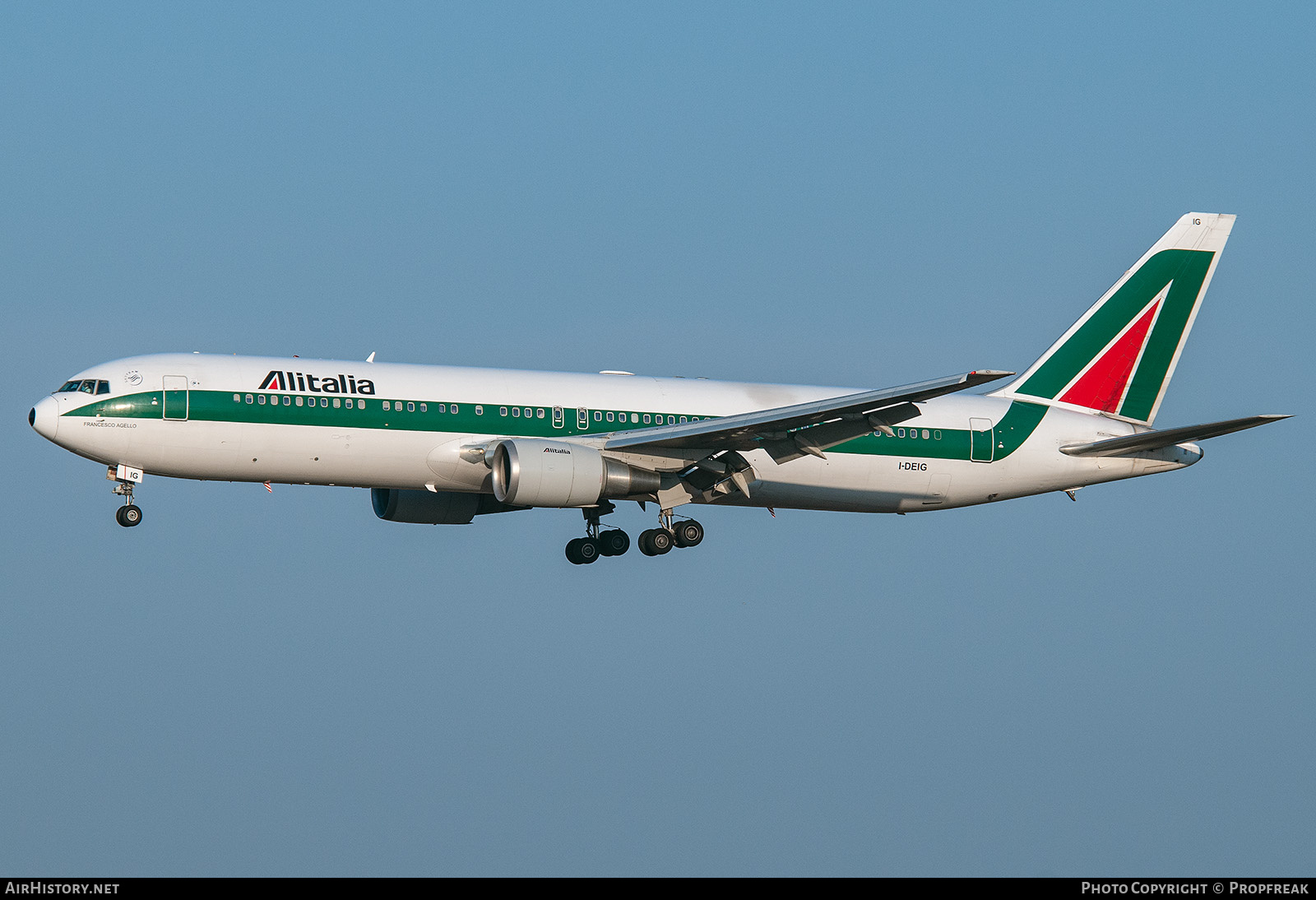 Aircraft Photo of I-DEIG | Boeing 767-33A/ER | Alitalia | AirHistory.net #741140