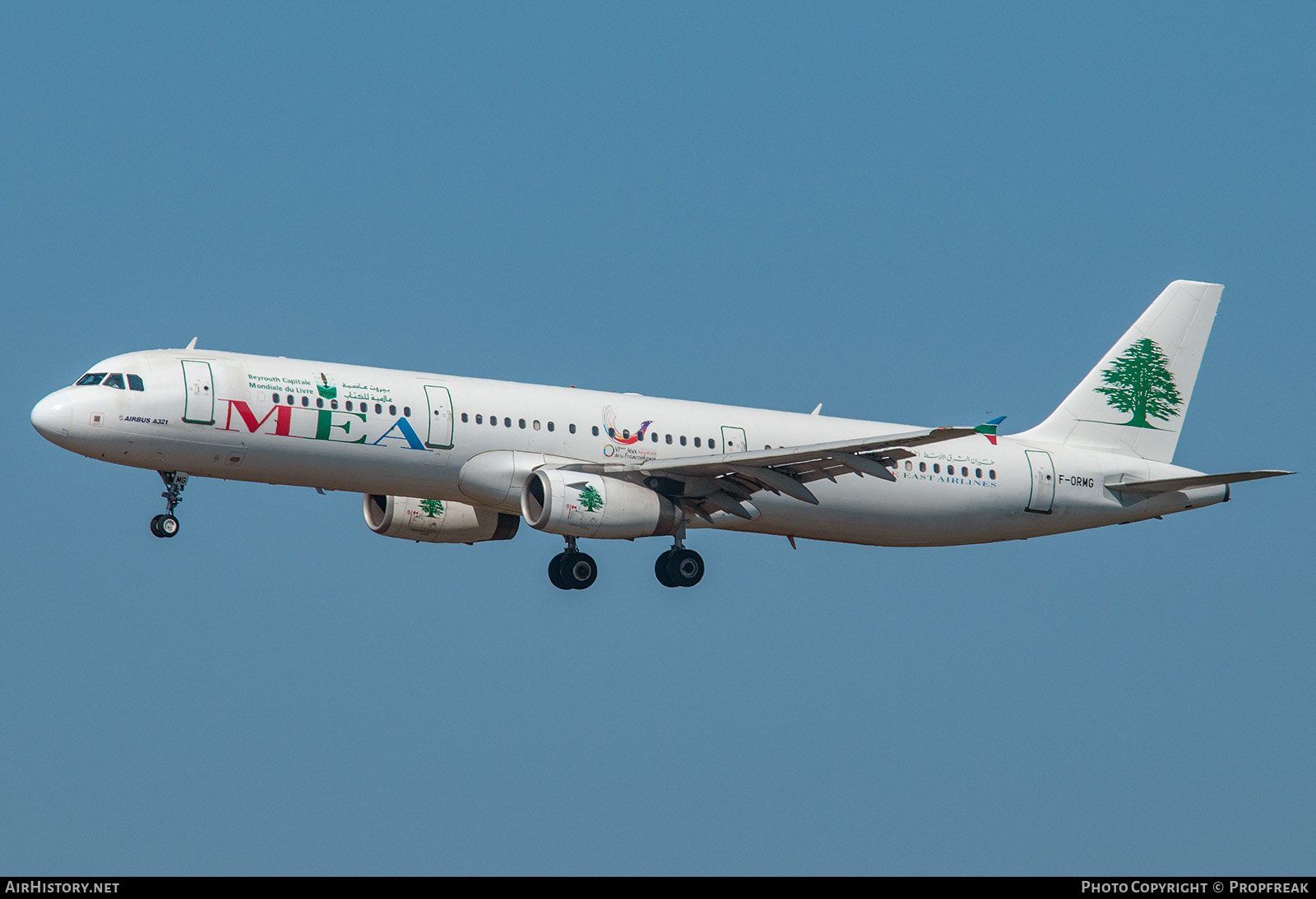 Aircraft Photo of F-ORMG | Airbus A321-231 | MEA - Middle East Airlines | AirHistory.net #741144