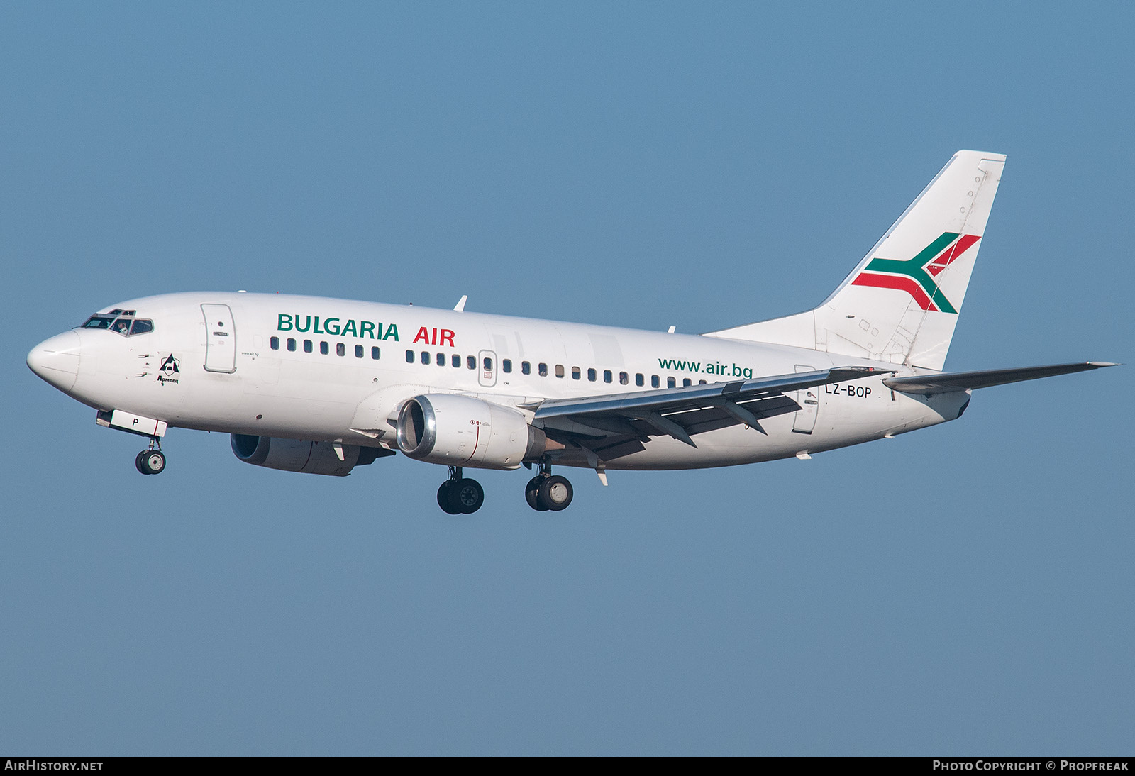 Aircraft Photo of LZ-BOP | Boeing 737-522 | Bulgaria Air | AirHistory.net #741147