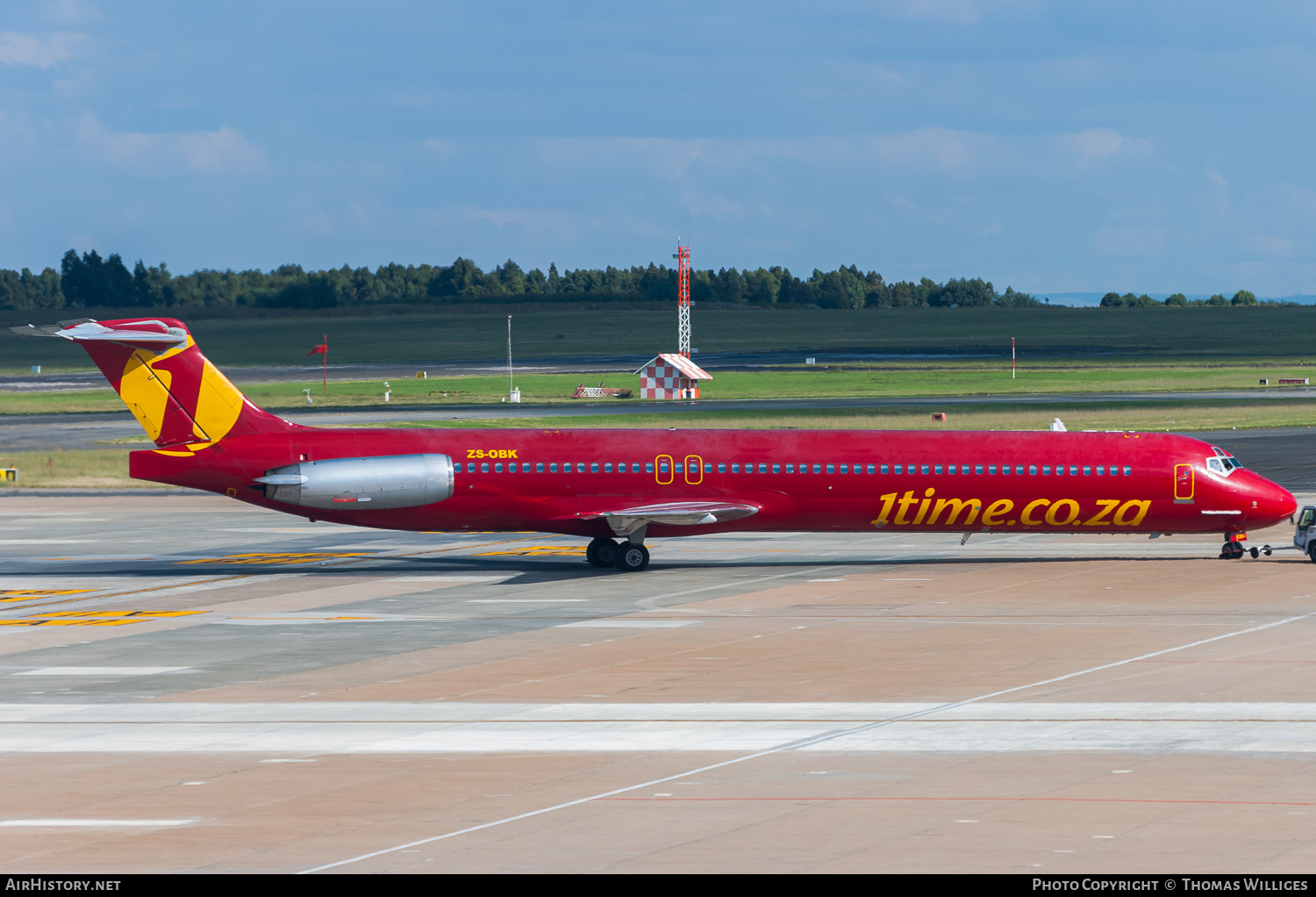 Aircraft Photo of ZS-OBK | McDonnell Douglas MD-82 (DC-9-82) | 1Time | AirHistory.net #741209