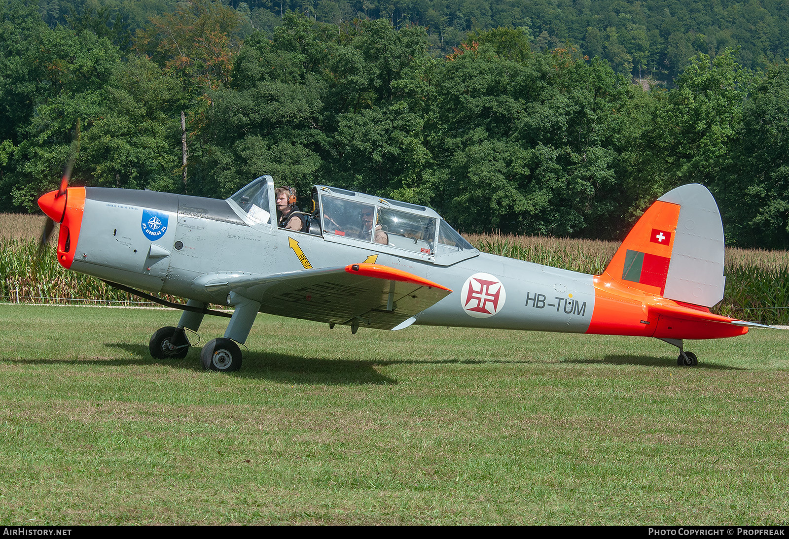 Aircraft Photo of HB-TUM / 1372 | De Havilland Canada DHC-1 Chipmunk T20 | Portugal - Air Force | AirHistory.net #741224