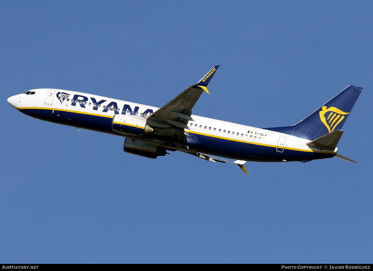 Aircraft Photo of EI-DLV | Boeing 737-8AS | Ryanair | AirHistory.net #741249
