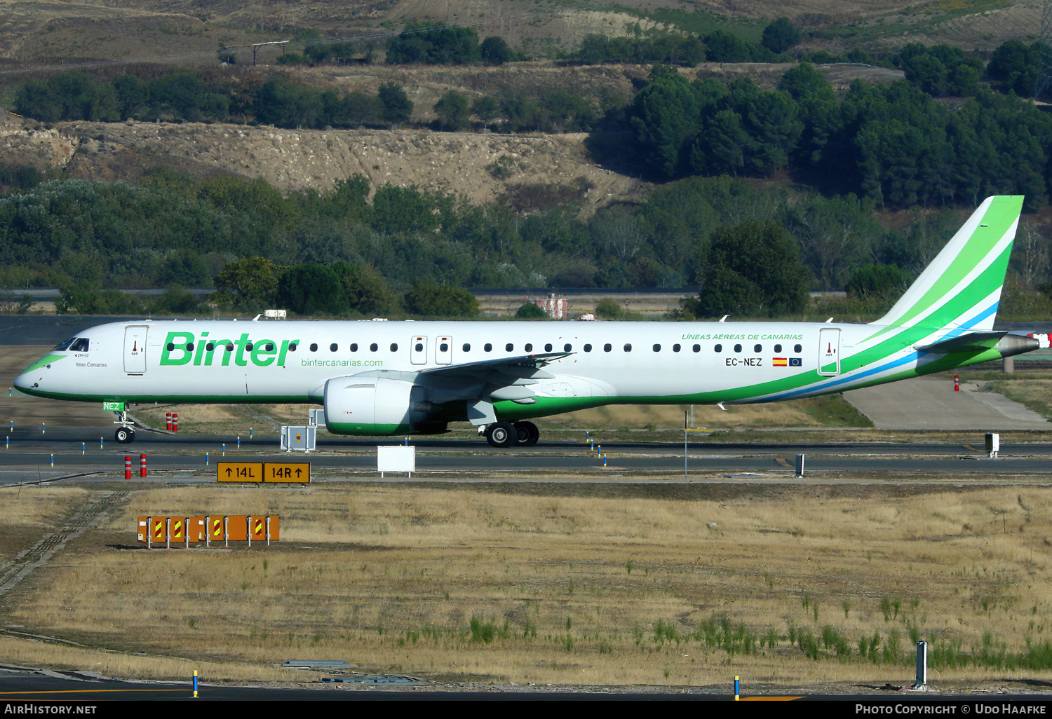 Aircraft Photo of EC-NEZ | Embraer 195-E2 (ERJ-190-400) | Binter Canarias | AirHistory.net #741251