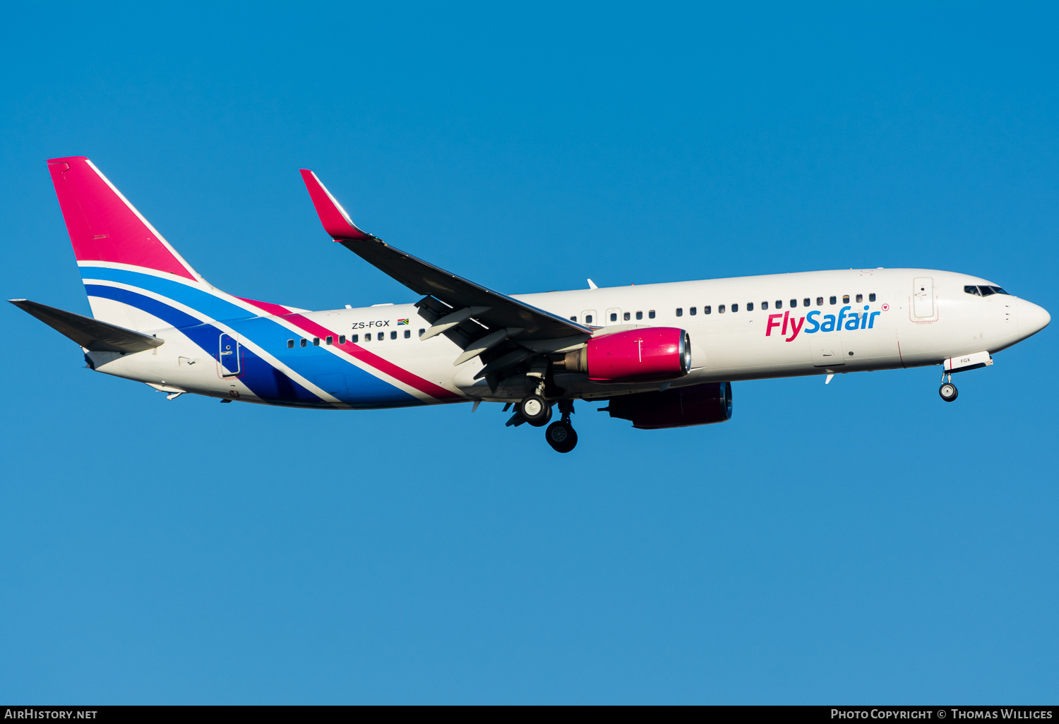 Aircraft Photo of ZS-FGX | Boeing 737-8HO | FlySafair | AirHistory.net #741275