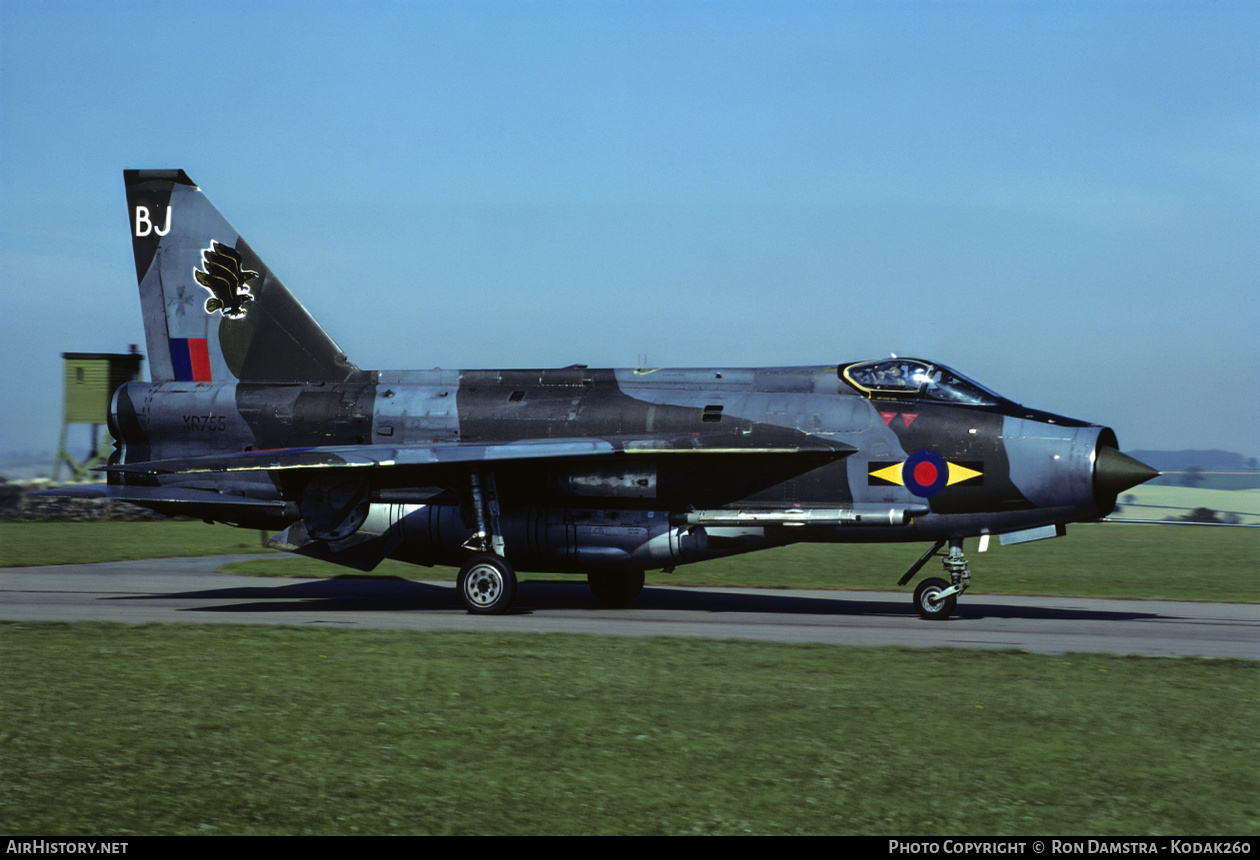 Aircraft Photo of XR755 | English Electric Lightning F6 | UK - Air Force | AirHistory.net #741321