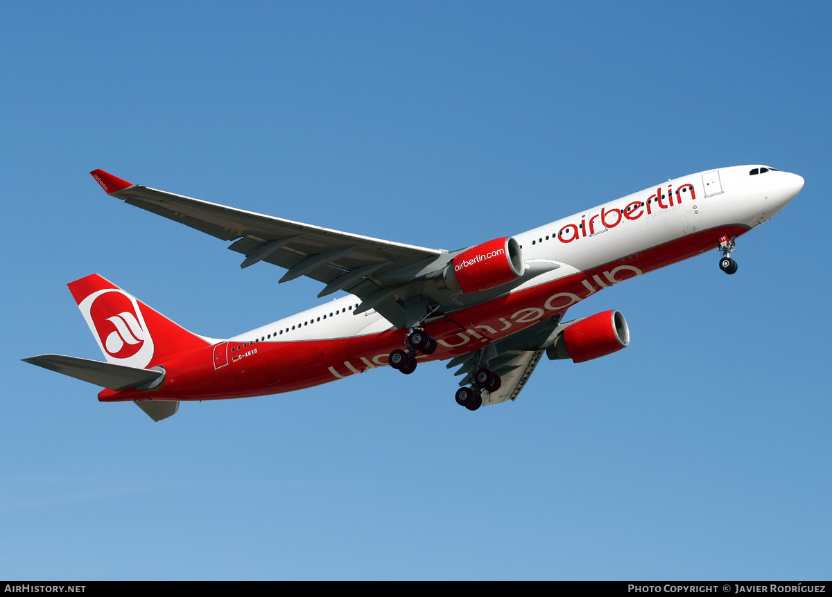 Aircraft Photo of D-ABXB | Airbus A330-223 | Air Berlin | AirHistory.net #741343