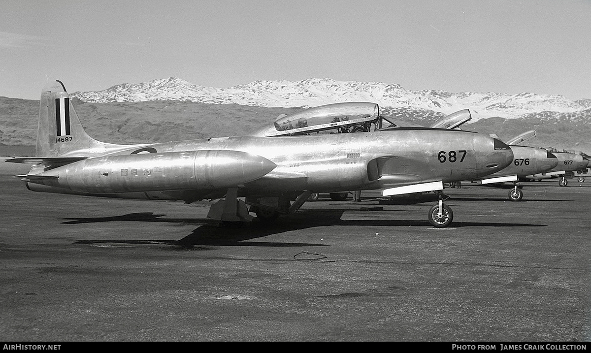 Aircraft Photo of 14687 | Lockheed T-33A | Canada - Air Force | AirHistory.net #741433