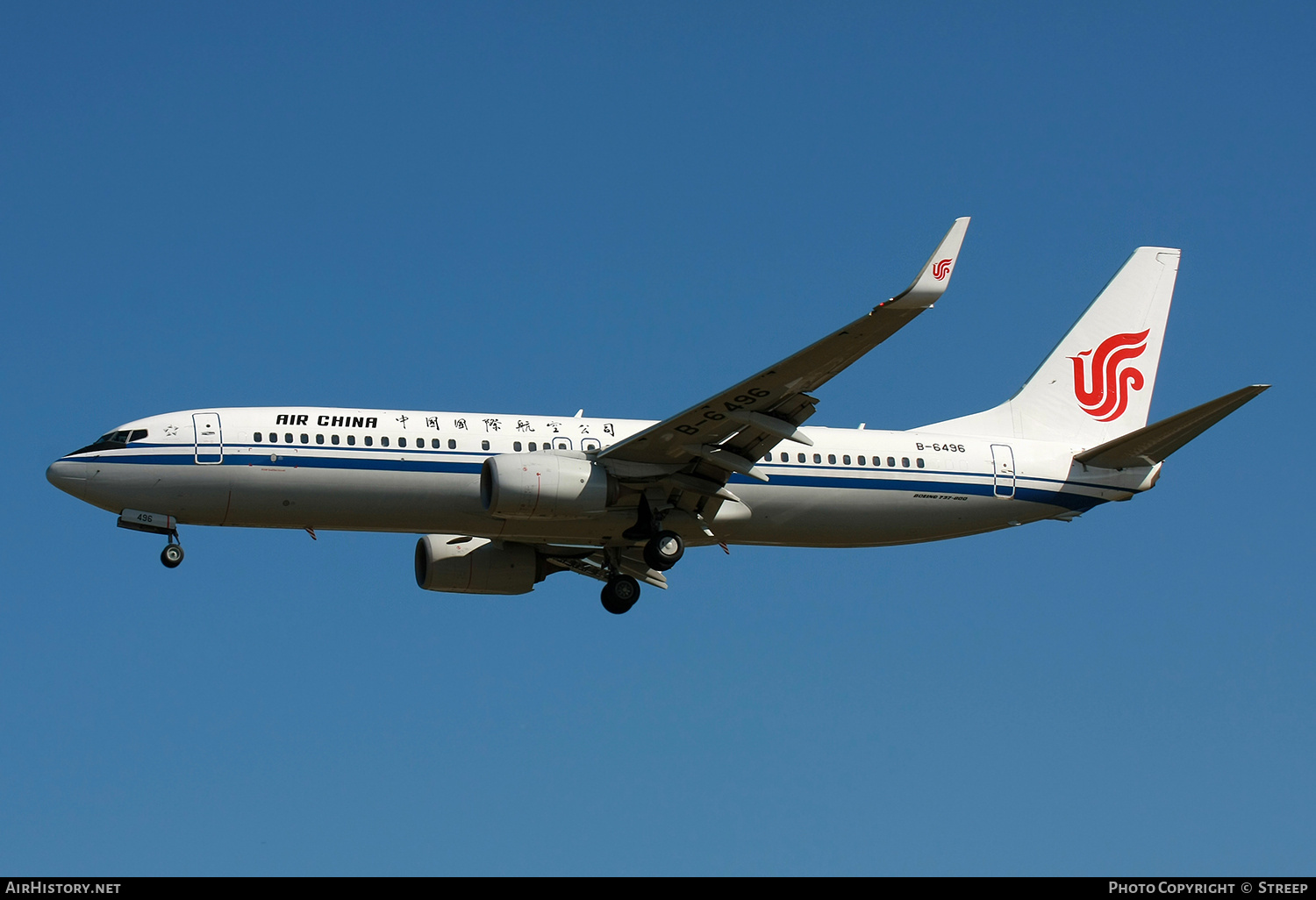 Aircraft Photo of B-6496 | Boeing 737-89L | Air China | AirHistory.net #741439