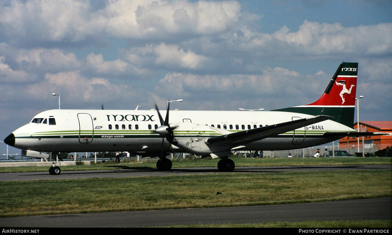 Aircraft Photo of G-MANA | British Aerospace ATP | Manx Airlines | AirHistory.net #741440