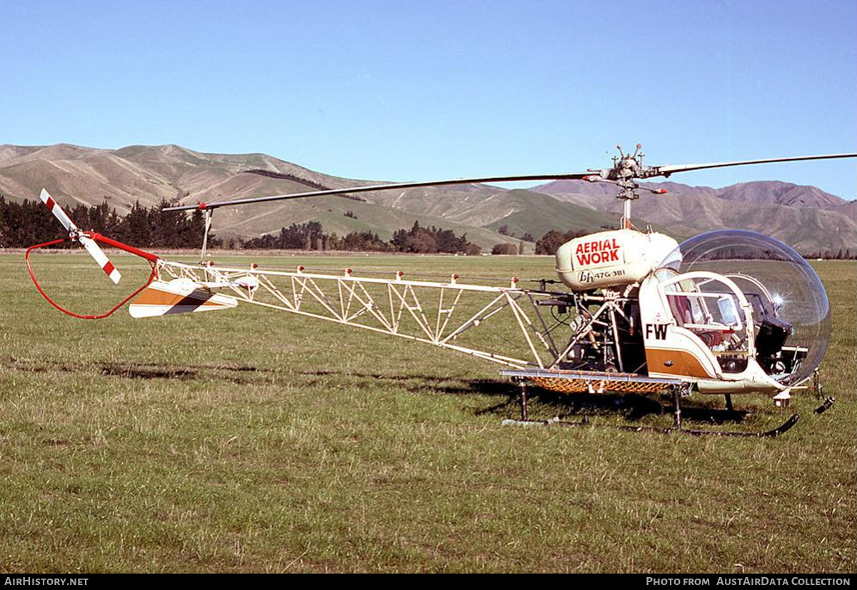 Aircraft Photo of ZK-HFW / FW | Bell 47G-5A | Aerial Work | AirHistory.net #741486