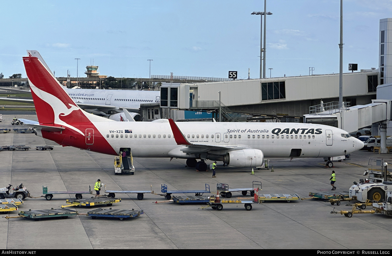Aircraft Photo of VH-XZG | Boeing 737-838 | Qantas | AirHistory.net #741509