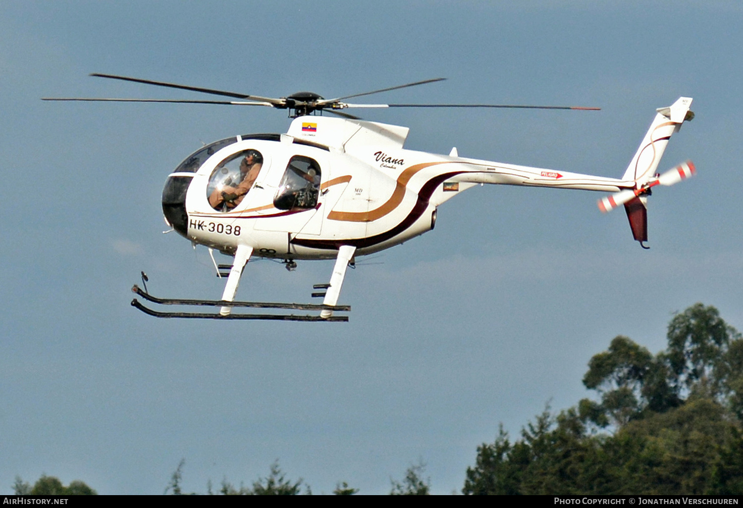 Aircraft Photo of HK-3038 | Hughes 500D (369D) | Viana Colombia | AirHistory.net #741549