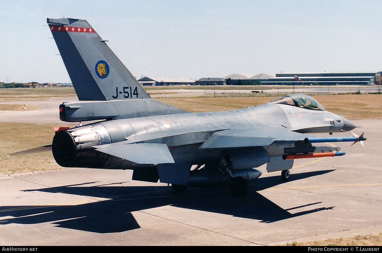 Aircraft Photo of J-514 | General Dynamics F-16A Fighting Falcon | Netherlands - Air Force | AirHistory.net #741582