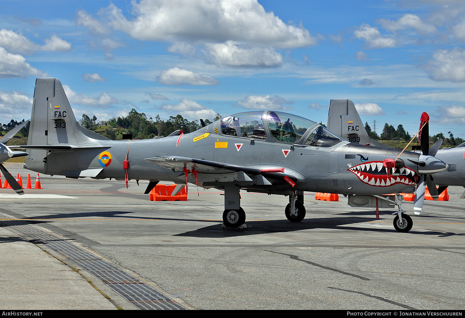 Aircraft Photo of FAC3113 | Embraer A-29B Super Tucano | Colombia - Air Force | AirHistory.net #741583