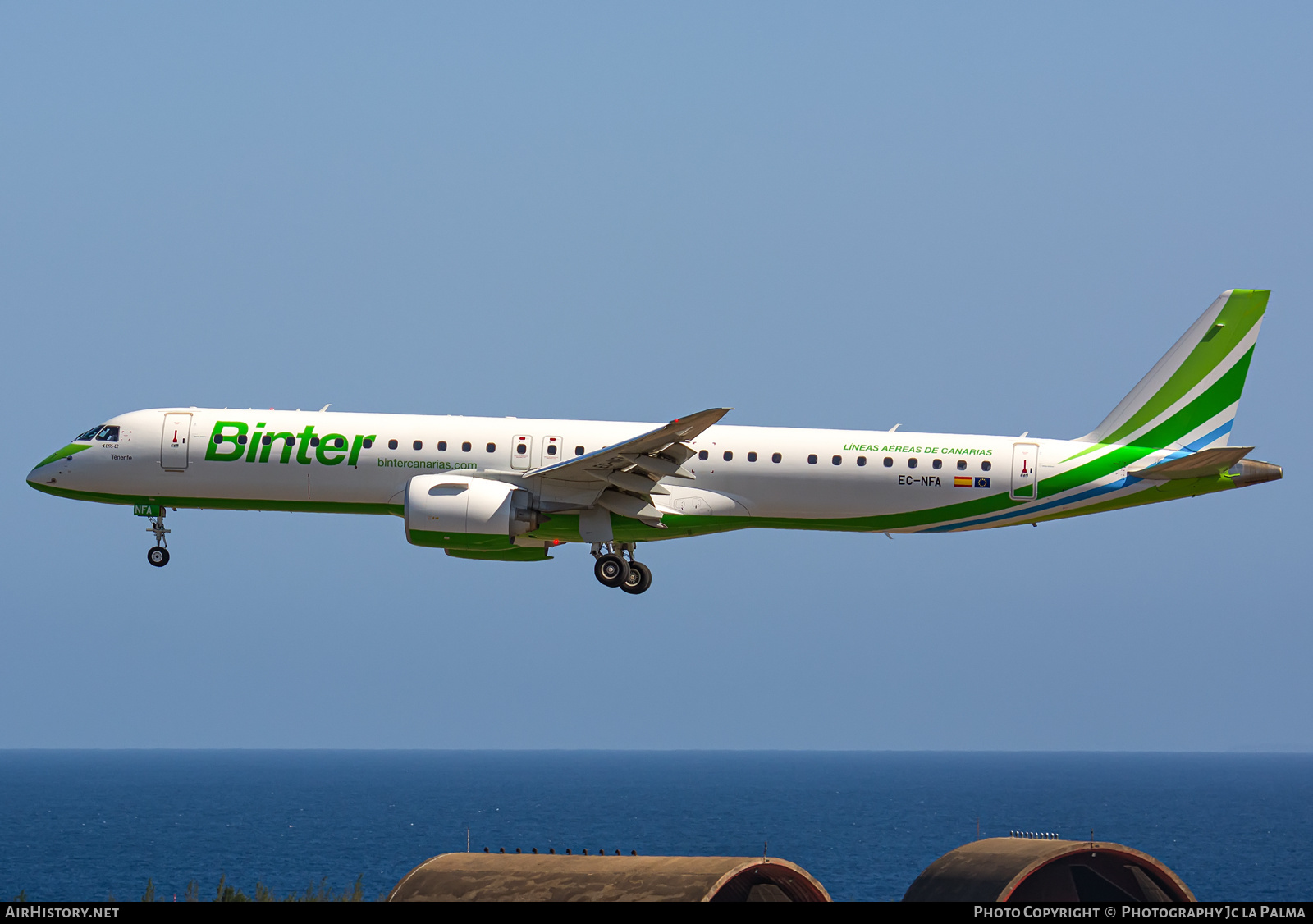 Aircraft Photo of EC-NFA | Embraer 195-E2 (ERJ-190-400) | Binter Canarias | AirHistory.net #741595