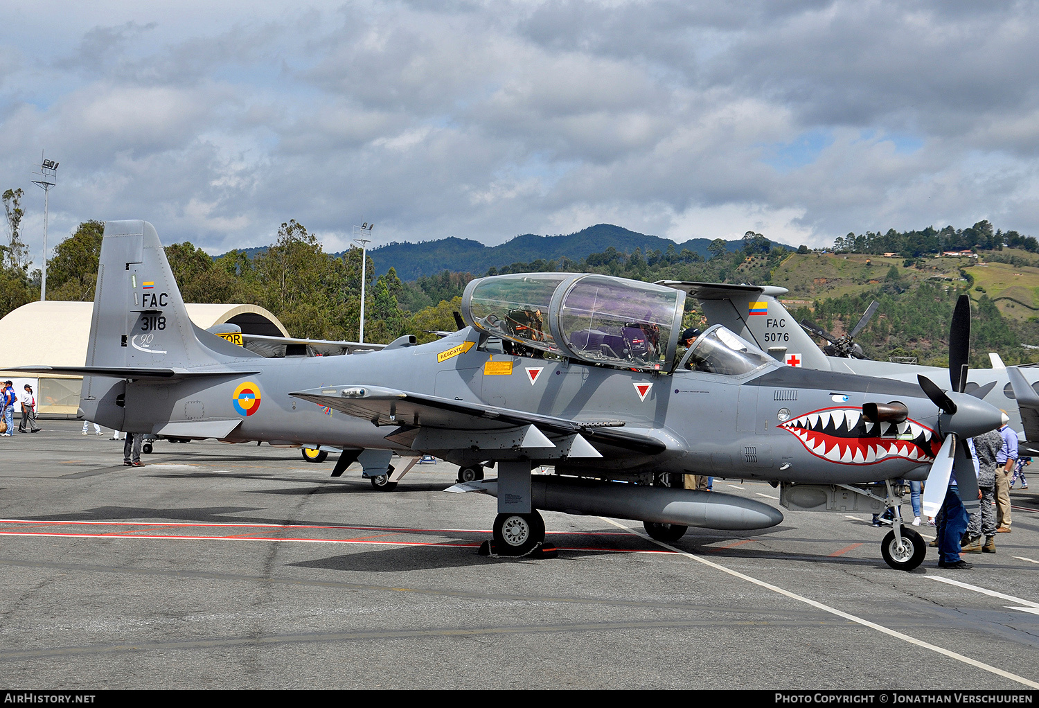 Aircraft Photo of FAC3118 | Embraer A-29B Super Tucano | Colombia - Air Force | AirHistory.net #741604