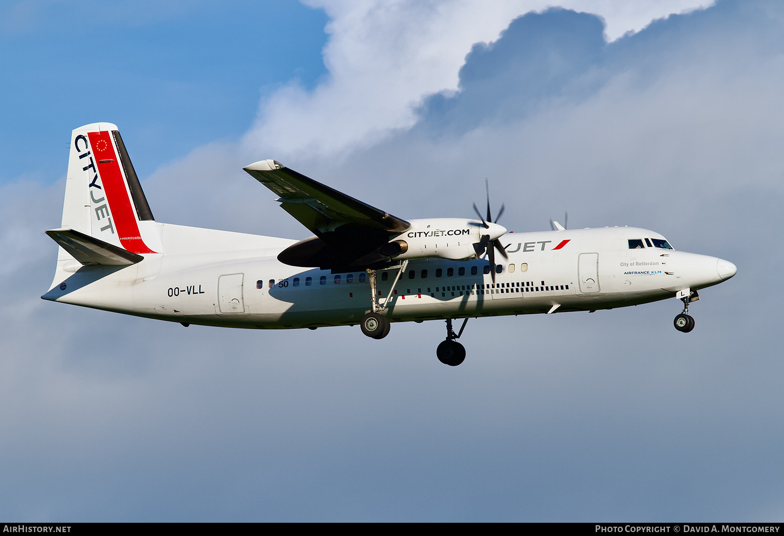 Aircraft Photo of OO-VLL | Fokker 50 | CityJet | AirHistory.net #741614