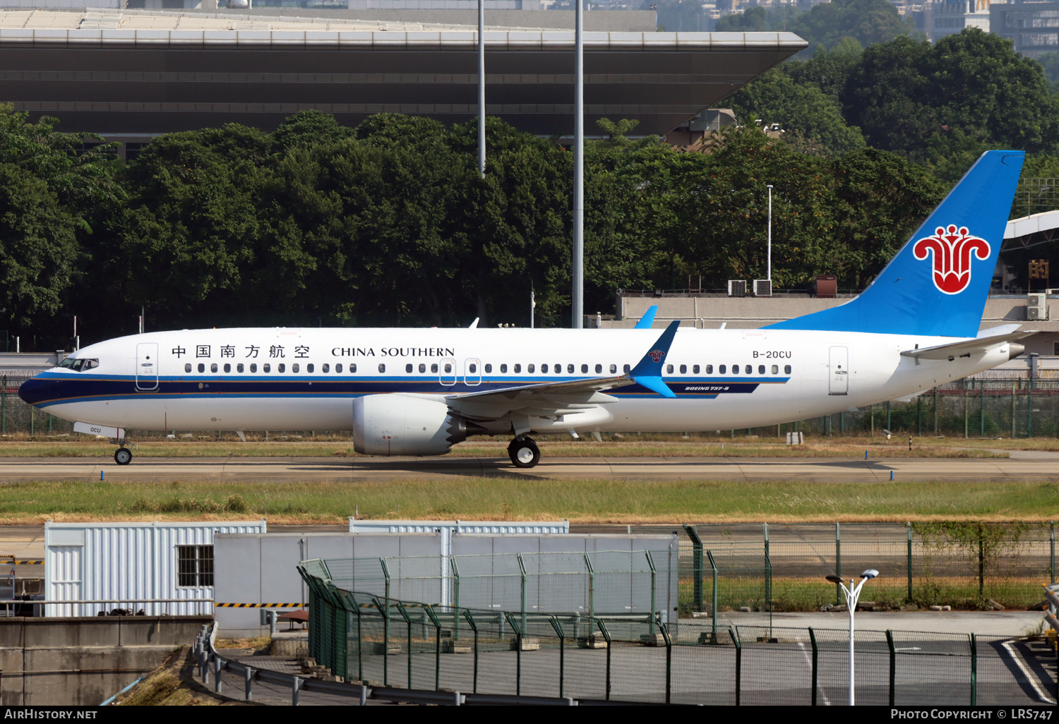 Aircraft Photo of B-20CU | Boeing 737-8 Max 8 | China Southern Airlines | AirHistory.net #741624
