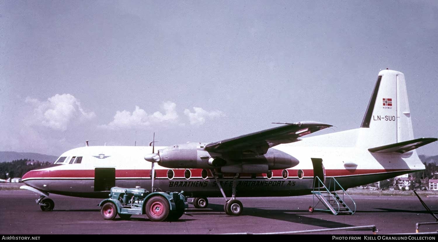 Aircraft Photo of LN-SUO | Fokker F27-100 Friendship | Braathens SAFE | AirHistory.net #741636