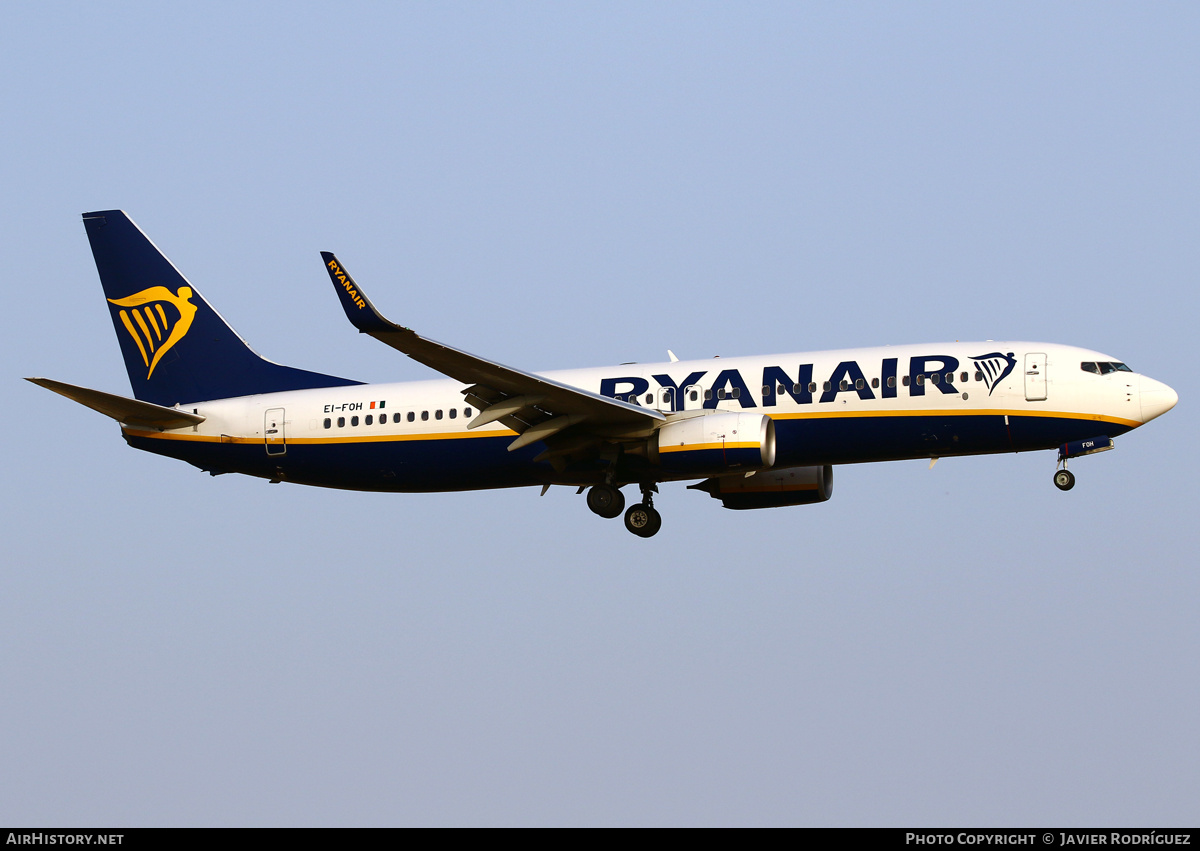 Aircraft Photo of EI-FOH | Boeing 737-8AS | Ryanair | AirHistory.net #741674