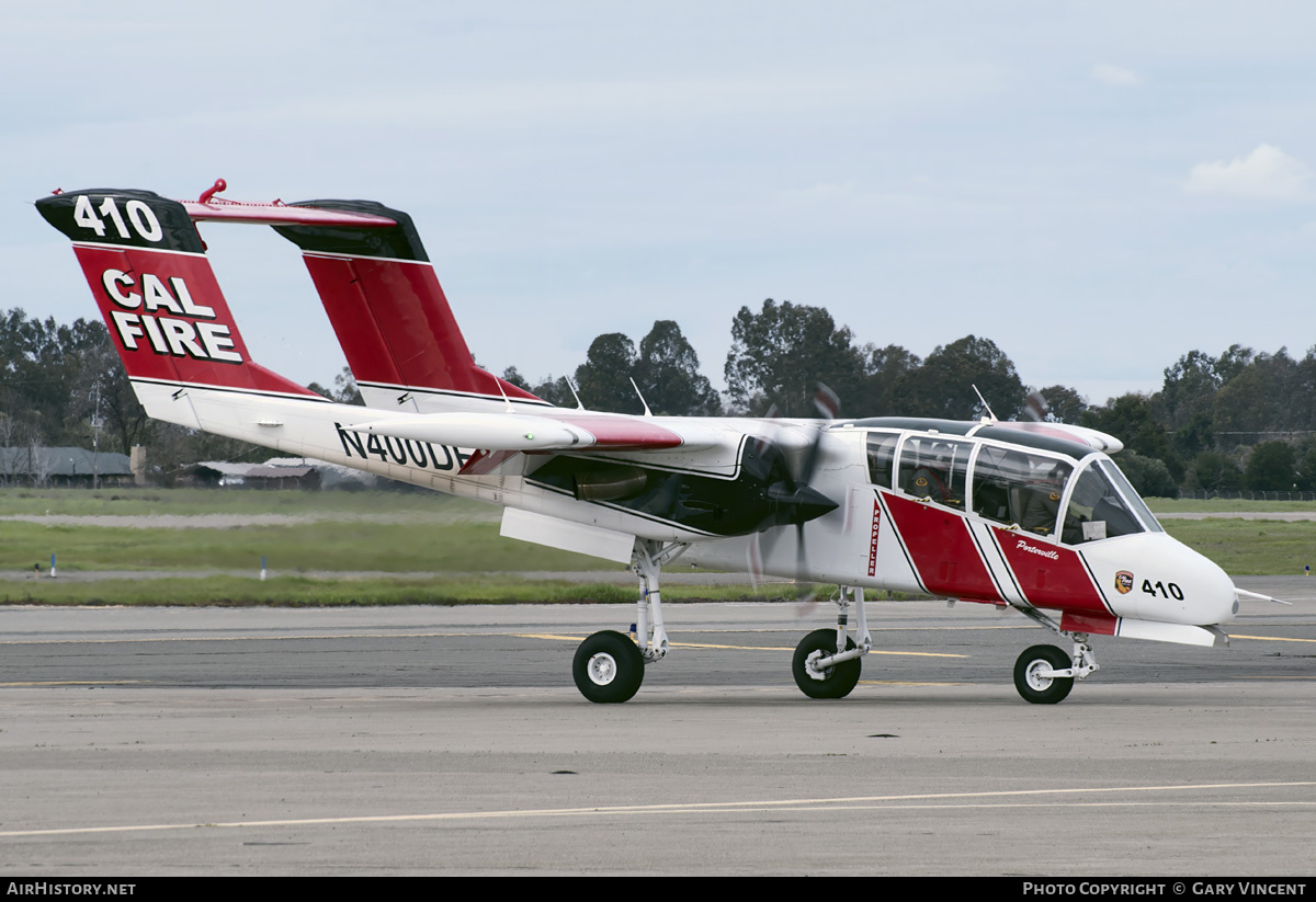 Aircraft Photo of N400DF | North American Rockwell OV-10A Bronco | Cal Fire - California Department of Forestry & Fire Protection | AirHistory.net #741745