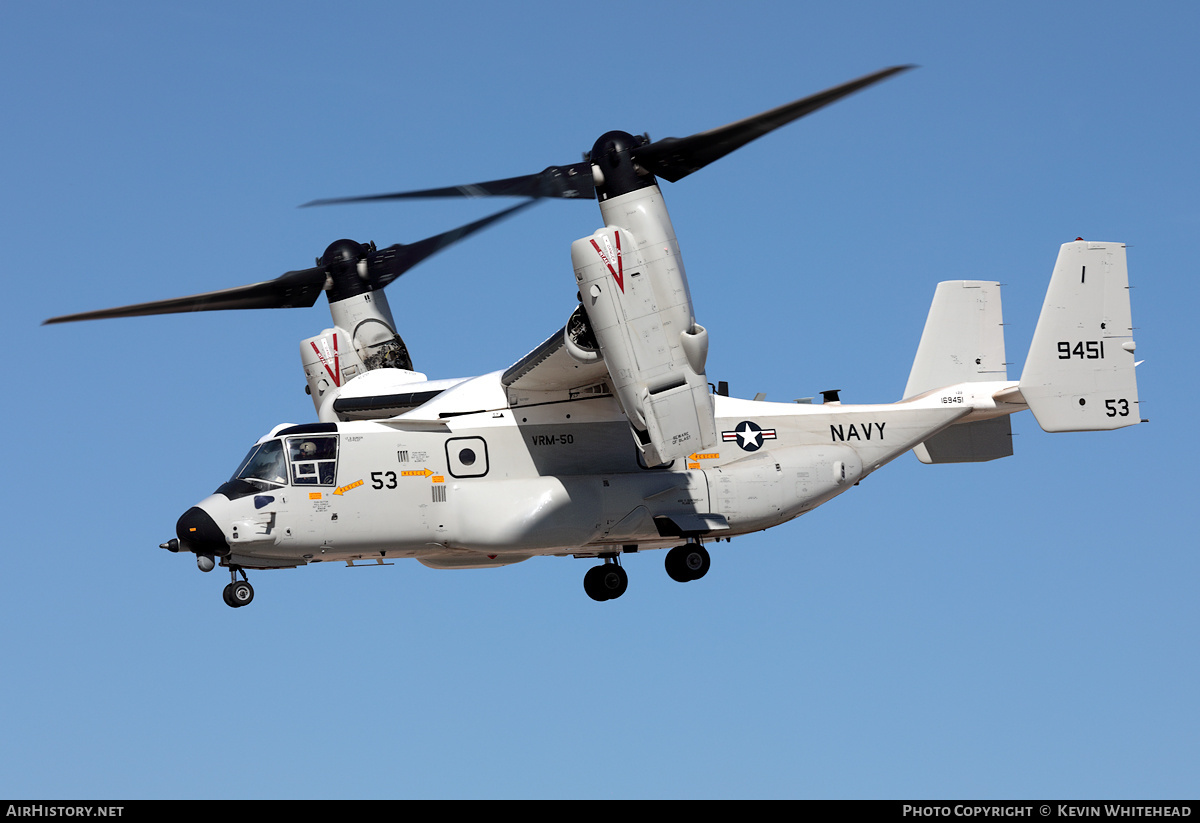 Aircraft Photo of 169451 / 9451 | Bell-Boeing CMV-22B Osprey | USA - Navy | AirHistory.net #741795