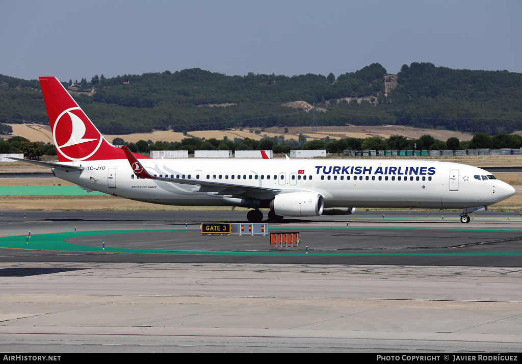Aircraft Photo of TC-JYO | Boeing 737-9F2/ER | Turkish Airlines | AirHistory.net #741799