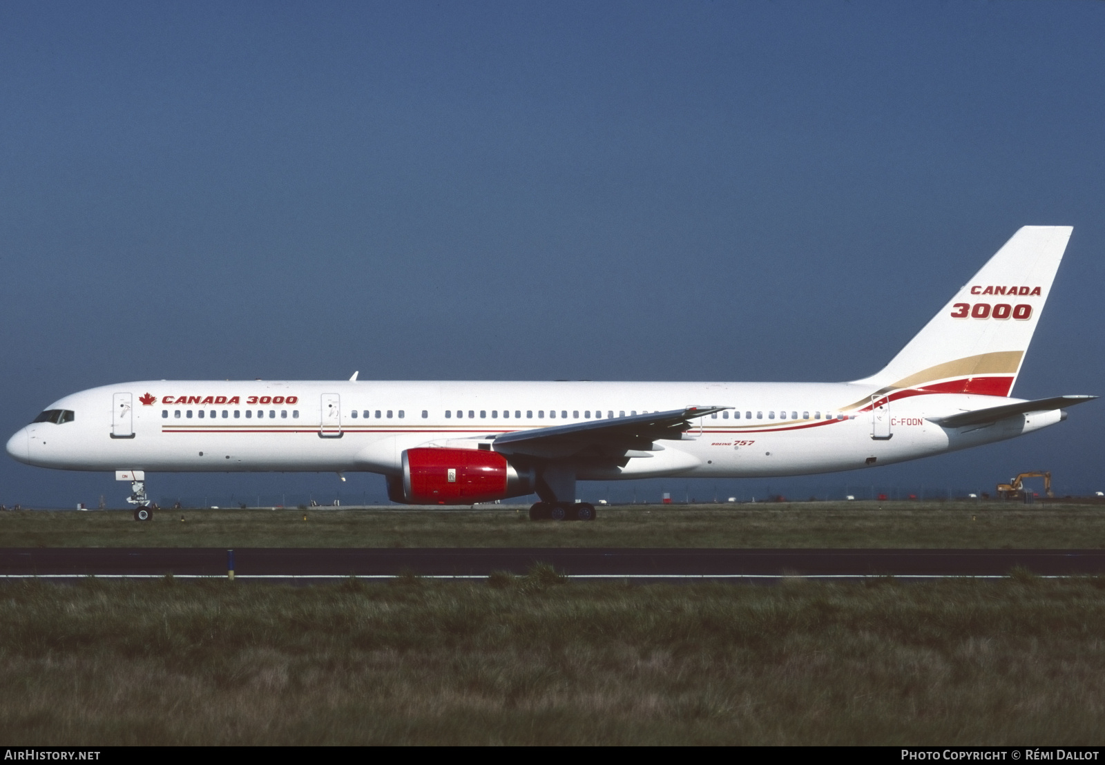 Aircraft Photo of C-FOON | Boeing 757-28A | Canada 3000 | AirHistory.net #741845